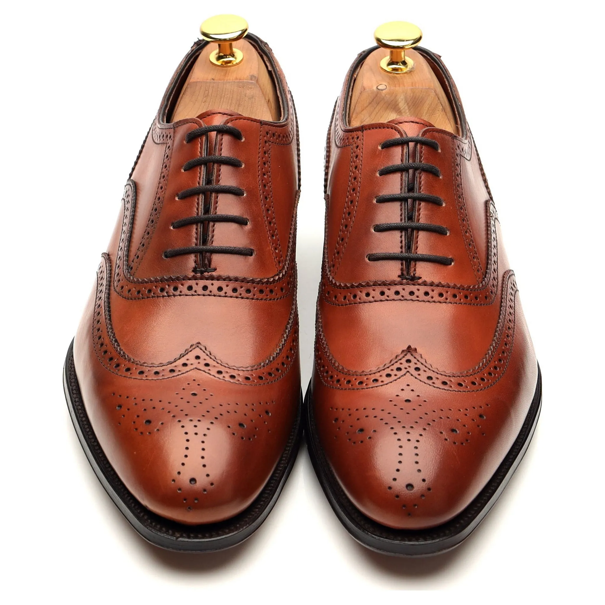 'Hunt' Brown Leather Oxford Brogues UK 6 F