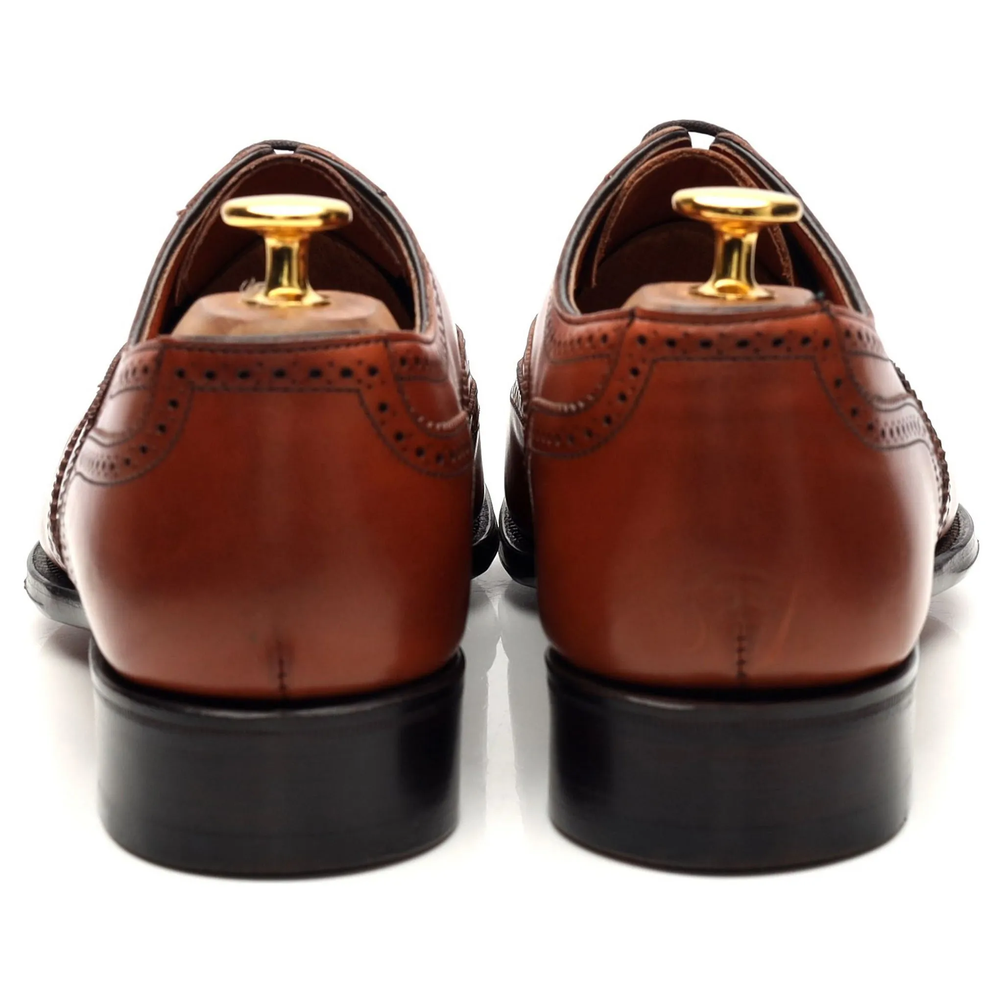 'Hunt' Brown Leather Oxford Brogues UK 6 F