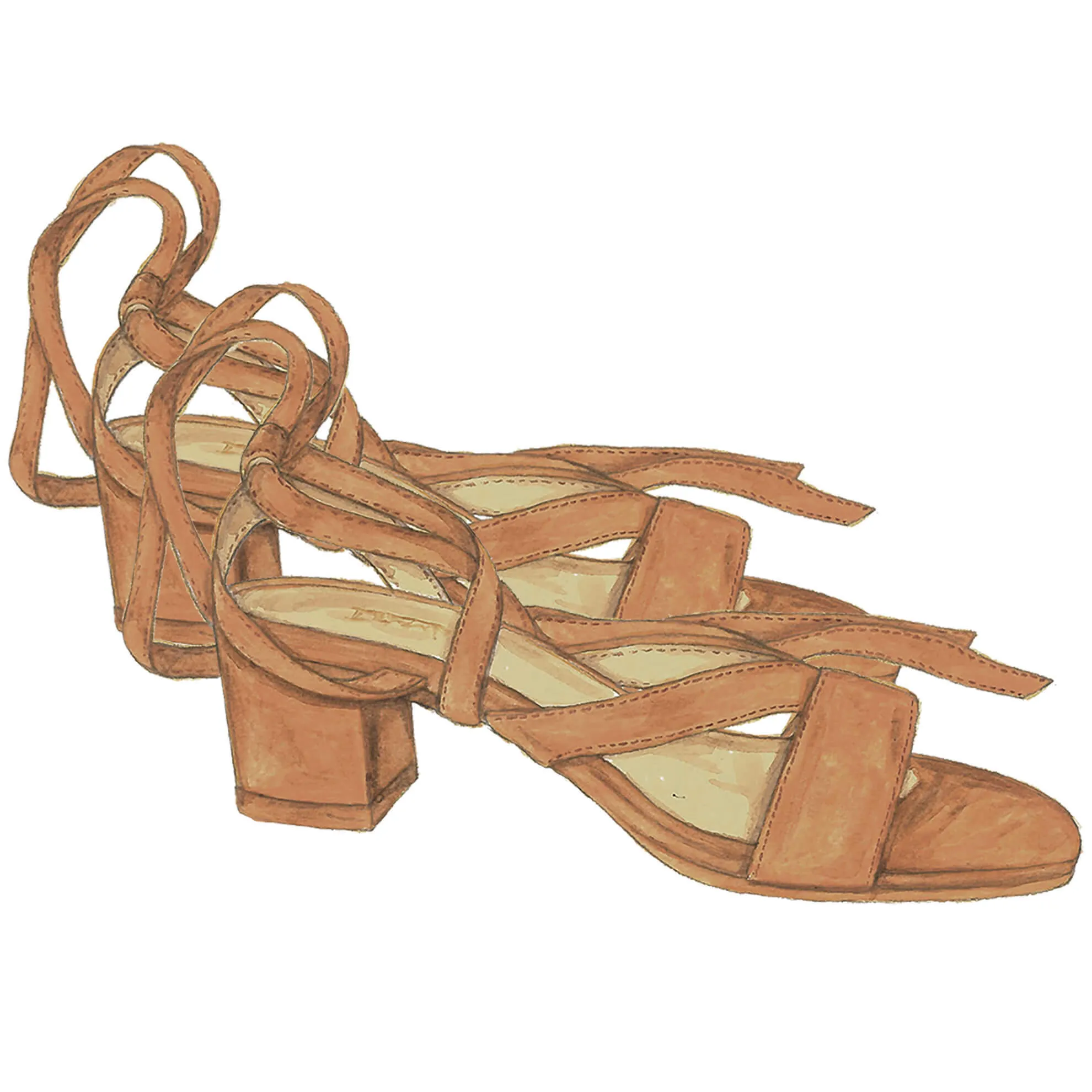 Italian Leather Wrap Sandal