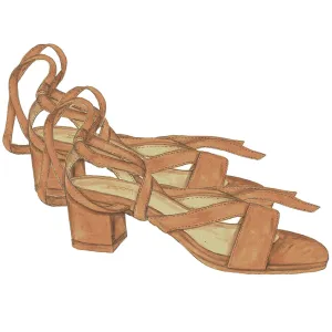 Italian Leather Wrap Sandal