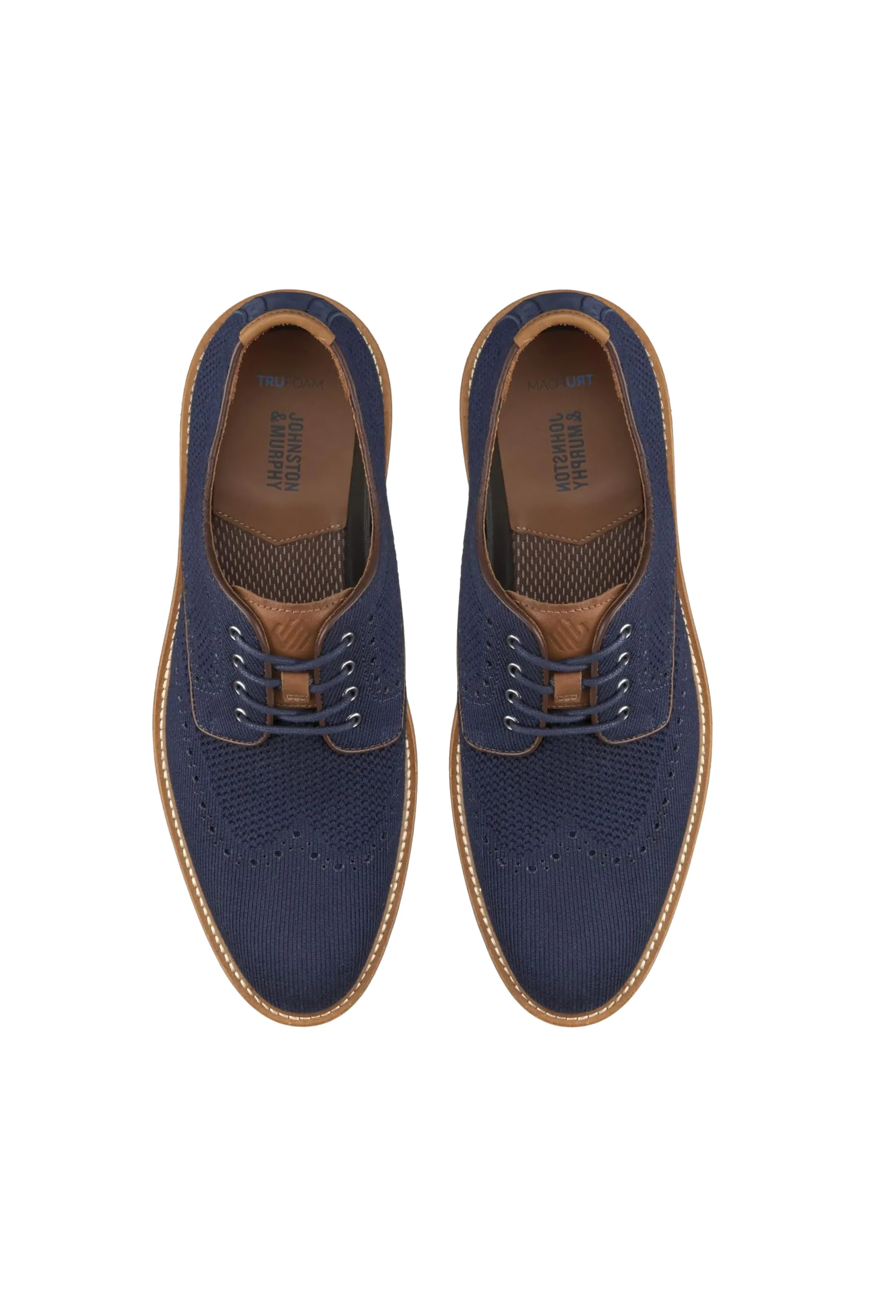 Johnston & Murphy Upton Knit Wingtip