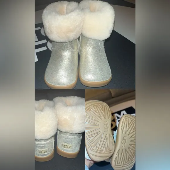 JORIE METALLIC - Baby shoes - goldNew without box