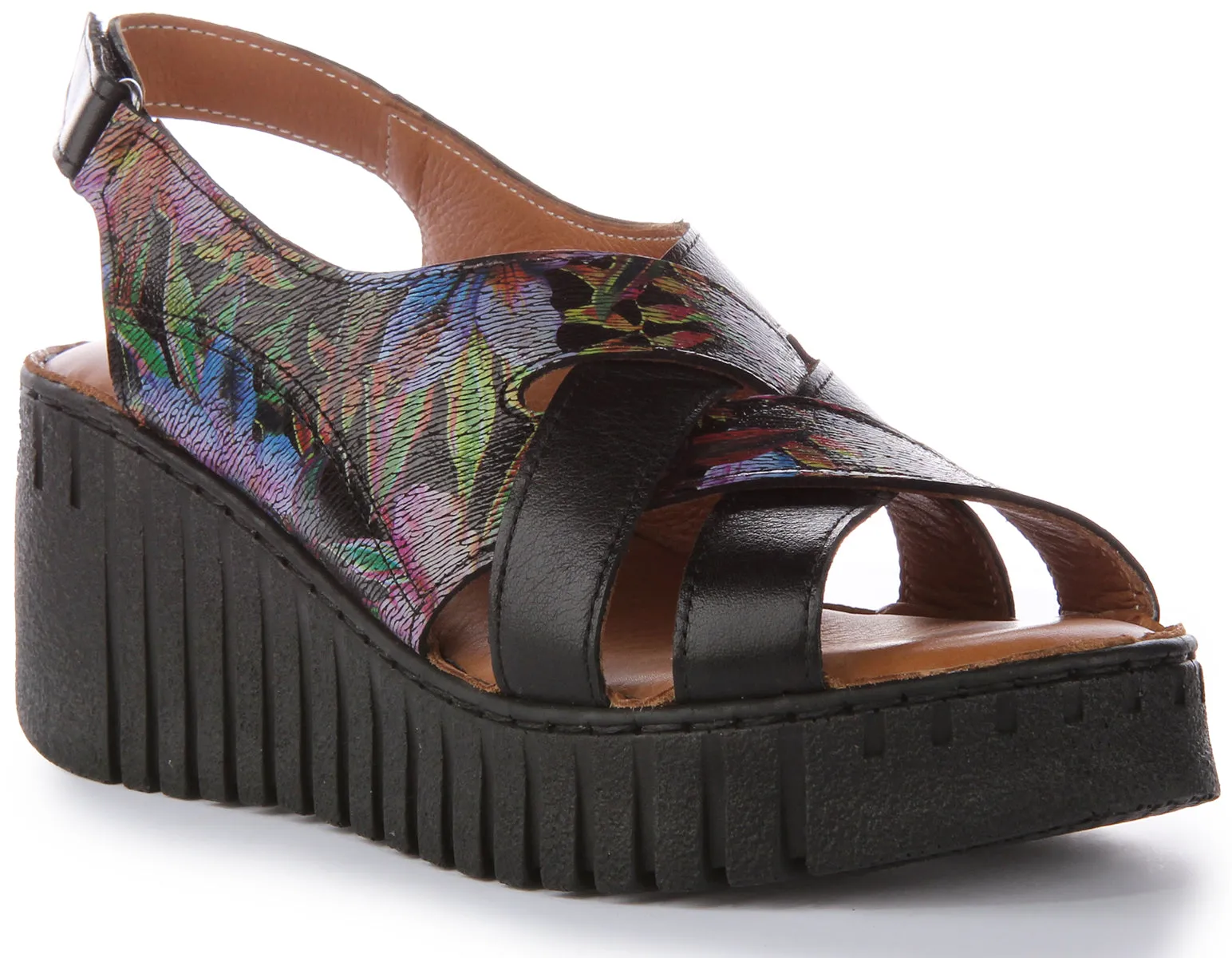 Justinreess England Adele Soft Footbed In Black Flower | Secret Sale