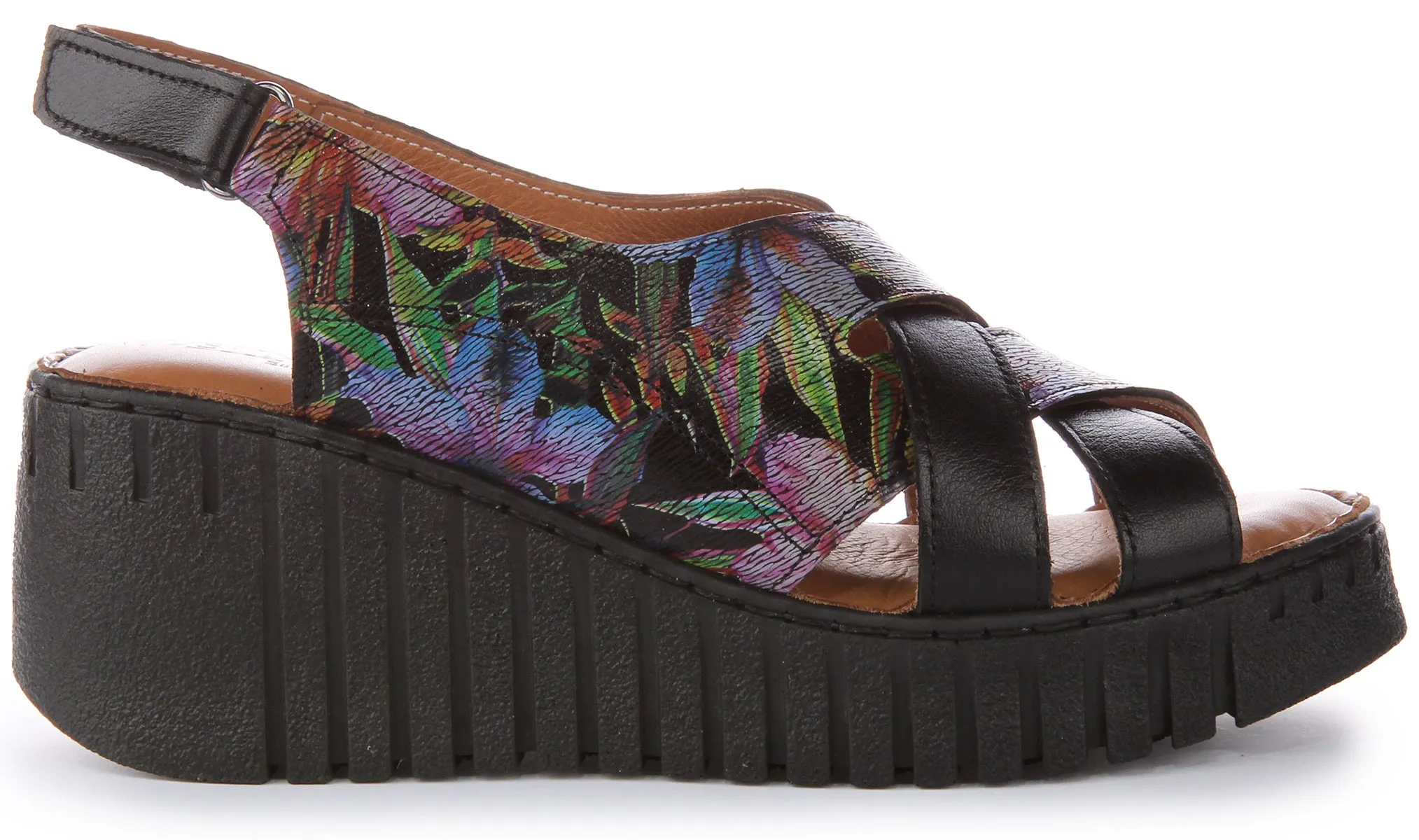 Justinreess England Adele Soft Footbed In Black Flower | Secret Sale