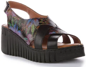 Justinreess England Adele Soft Footbed In Black Flower | Secret Sale