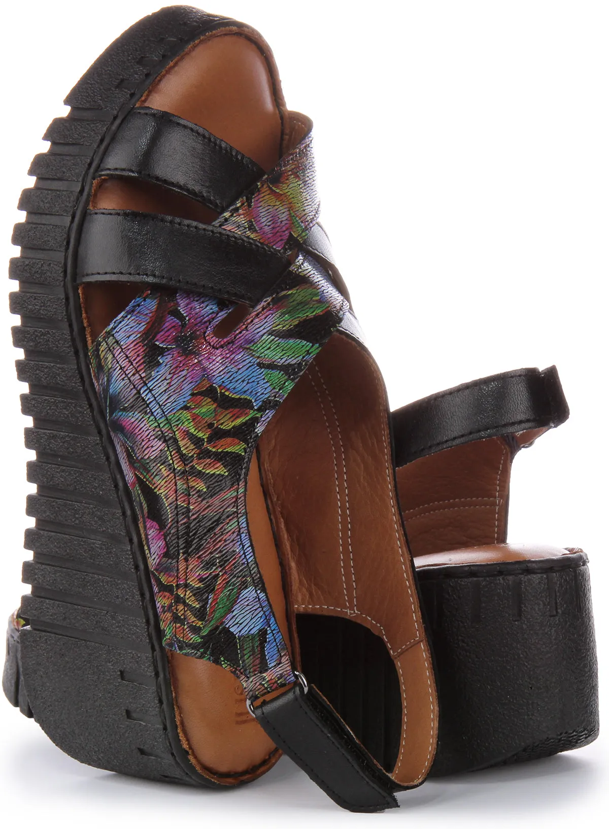 Justinreess England Adele Soft Footbed In Black Flower | Secret Sale