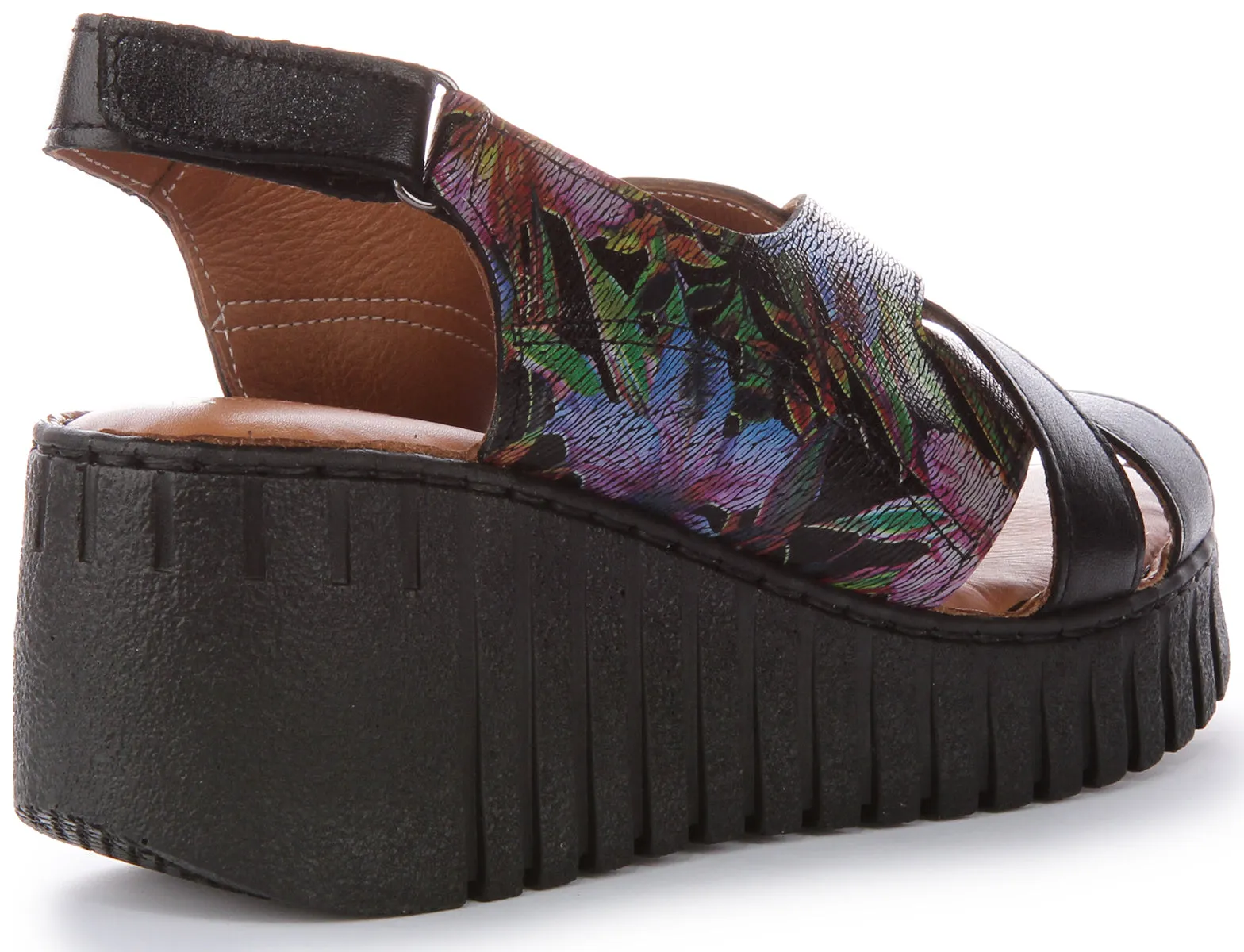 Justinreess England Adele Soft Footbed In Black Flower | Secret Sale