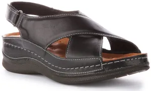 Justinreess England Yuna Sandal In Black | Secret Sale