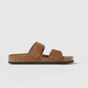 Kids leather sandals