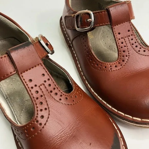 L'AMOUR Frances T-Strap Perforated Mary Jane Shoe