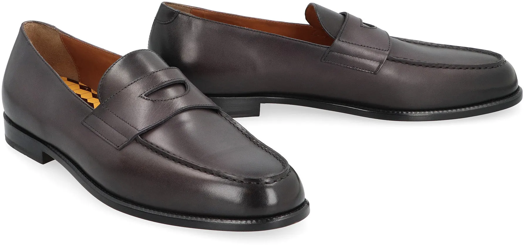 Leather loafers