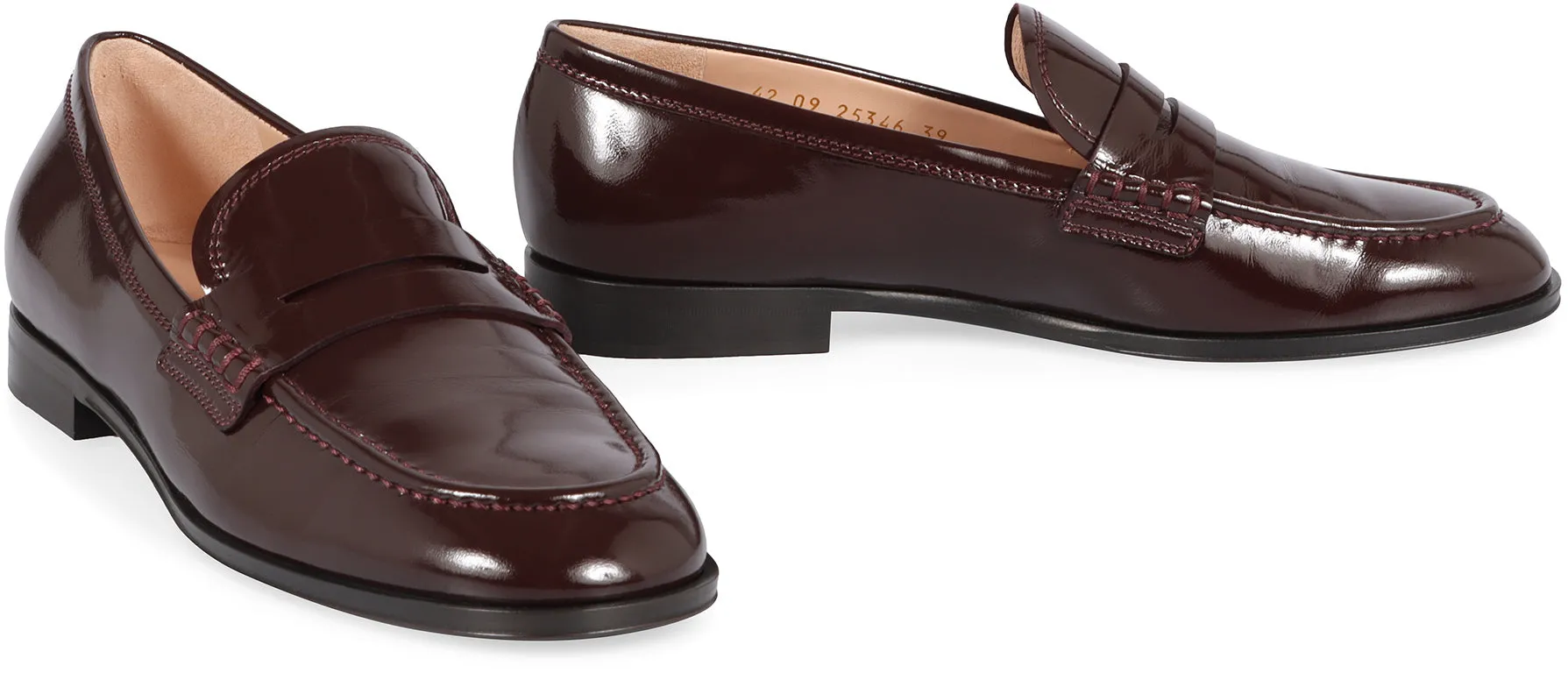 Leather loafers