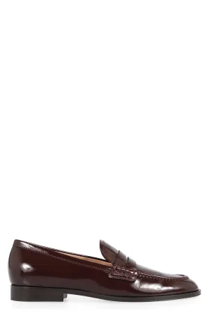 Leather loafers