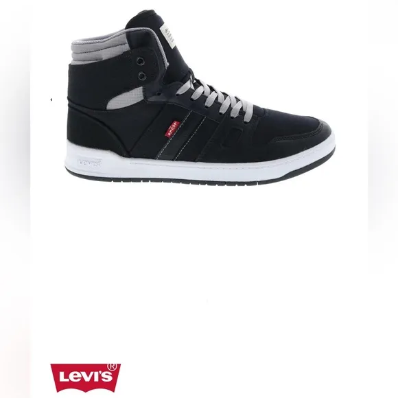 Levi’s BB HI CZ 510284-07A1 Mens Black Lace Up Lifestyle Sneakers Shoes Sz 13