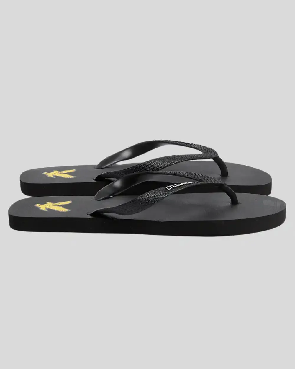 Lyle & Scott Mens Flip Flops Jet Black