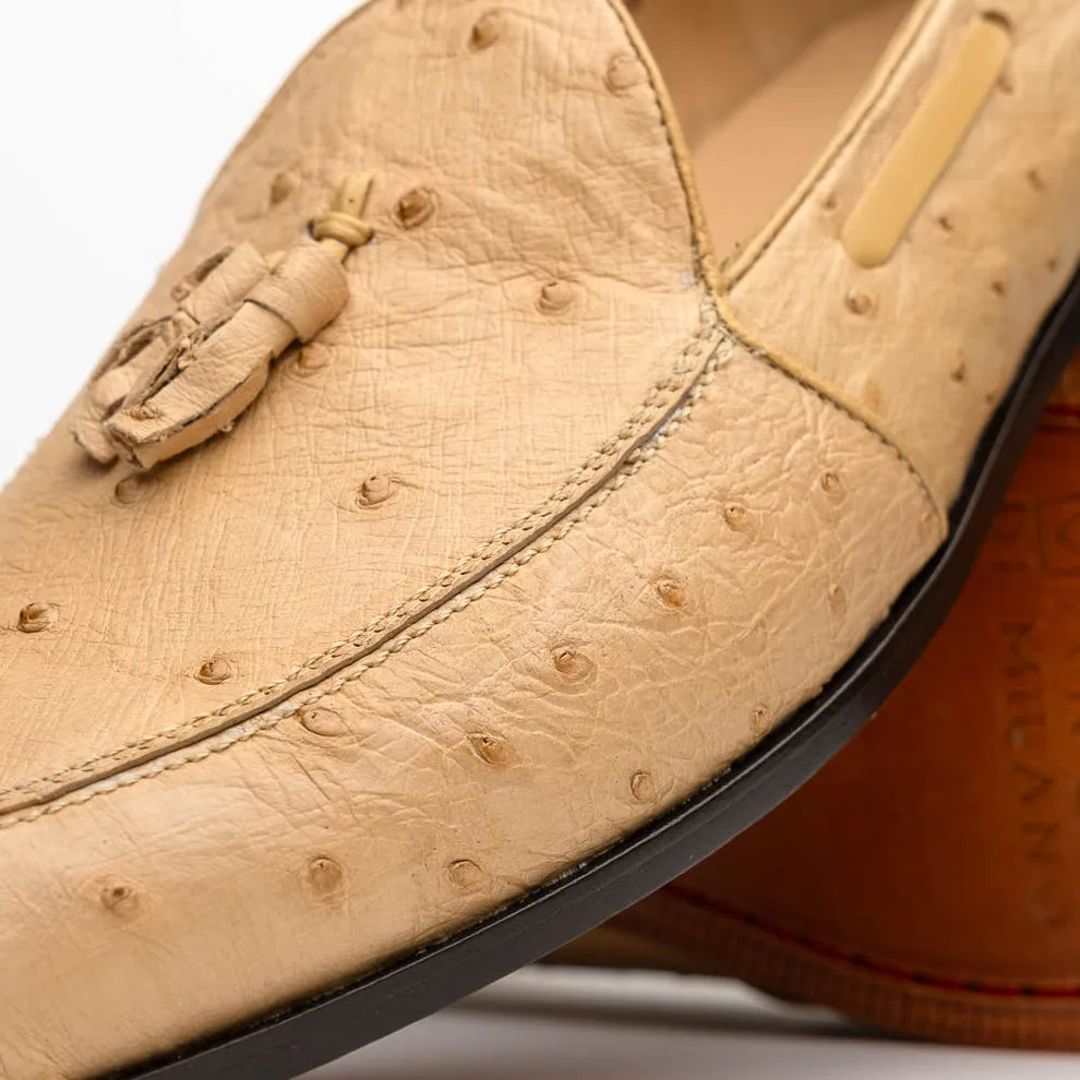 Marco Di Milano Aubiere Orix Ostrich Quill Tassel Loafers