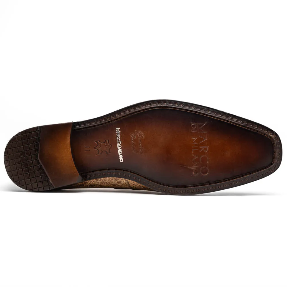 Marco Di Milano Fangio in Orix Ostrich Penny Loafers