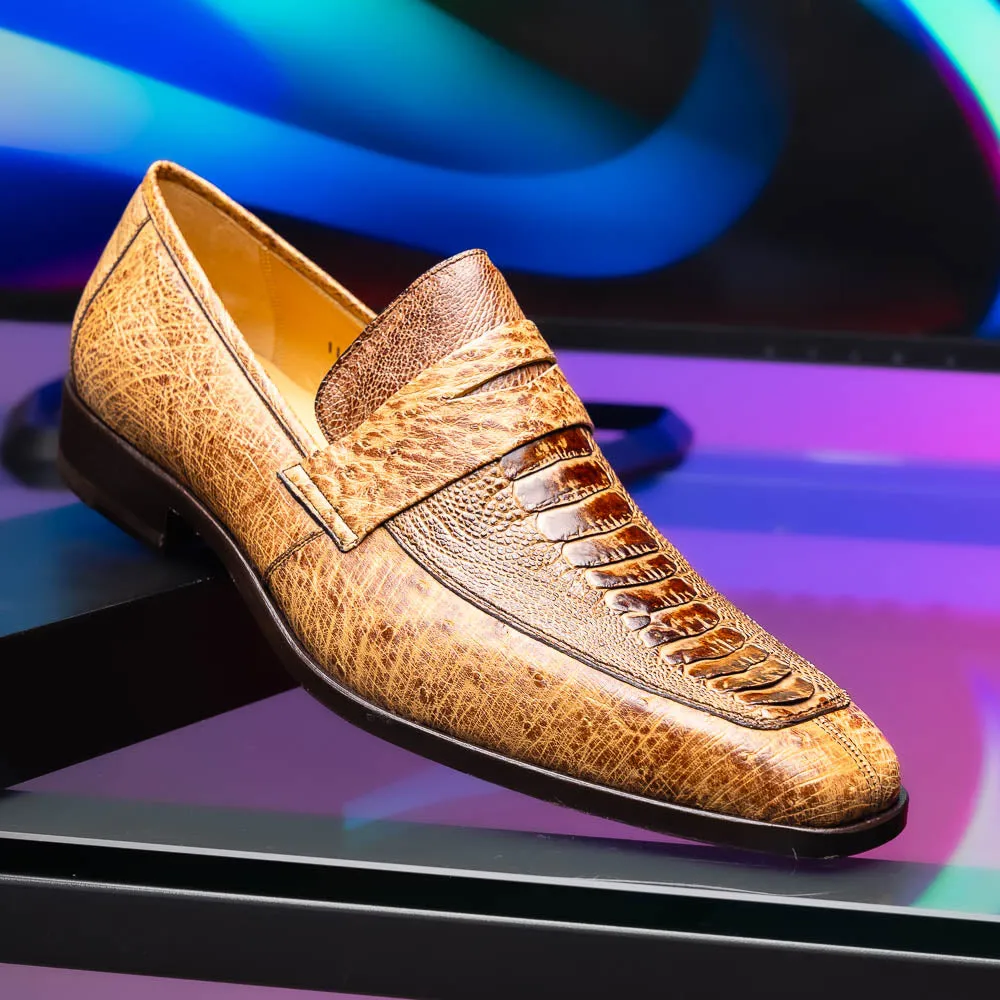 Marco Di Milano Fangio in Orix Ostrich Penny Loafers