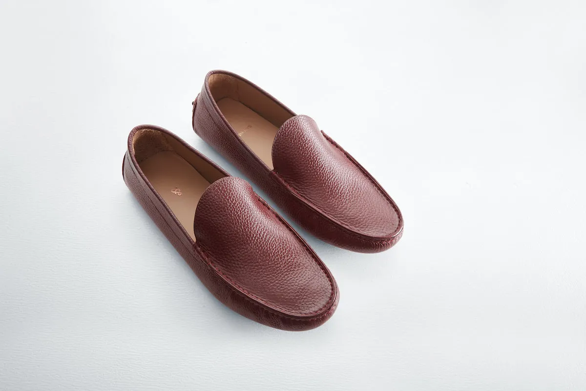Marino milled leather - Burgundy