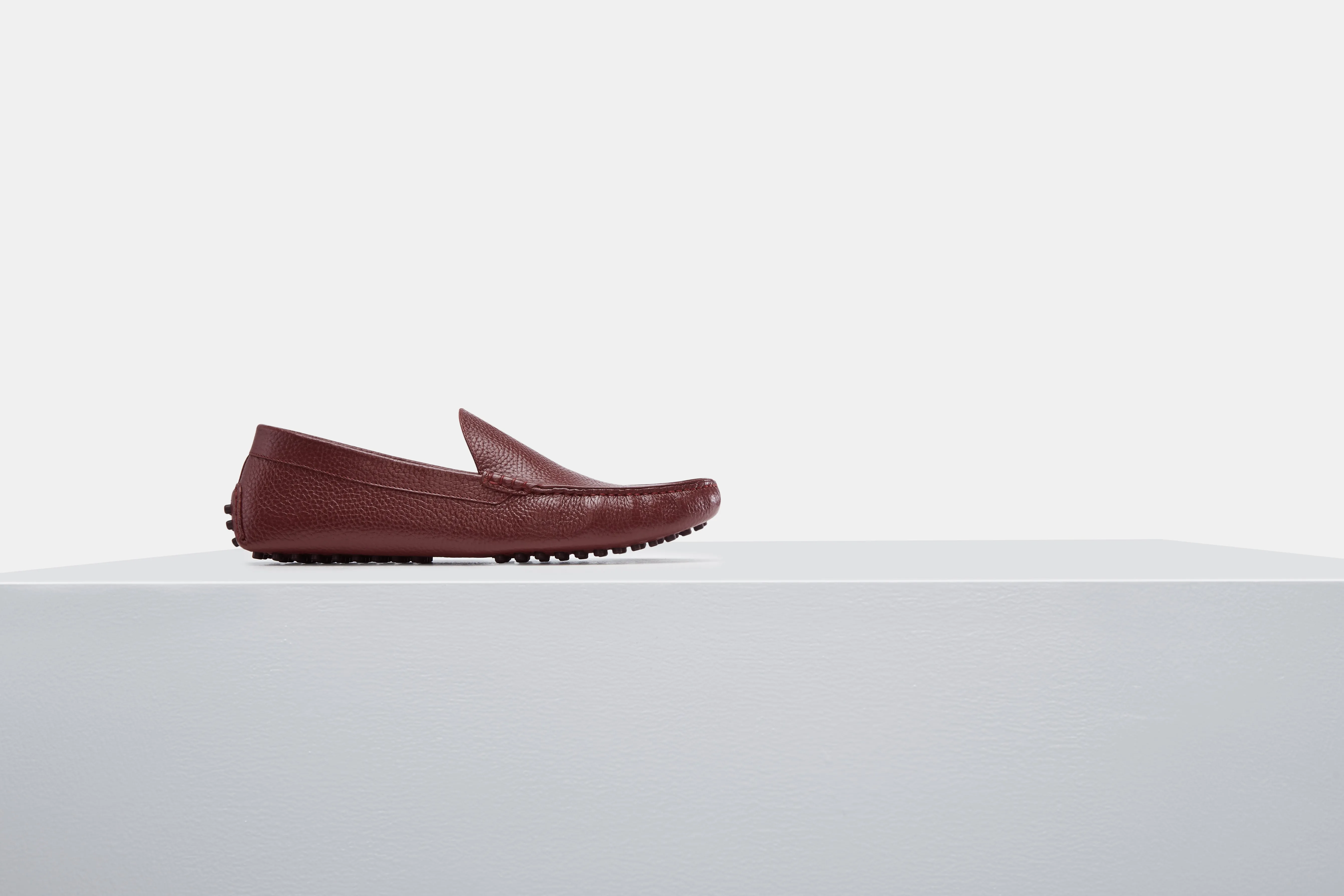 Marino milled leather - Burgundy