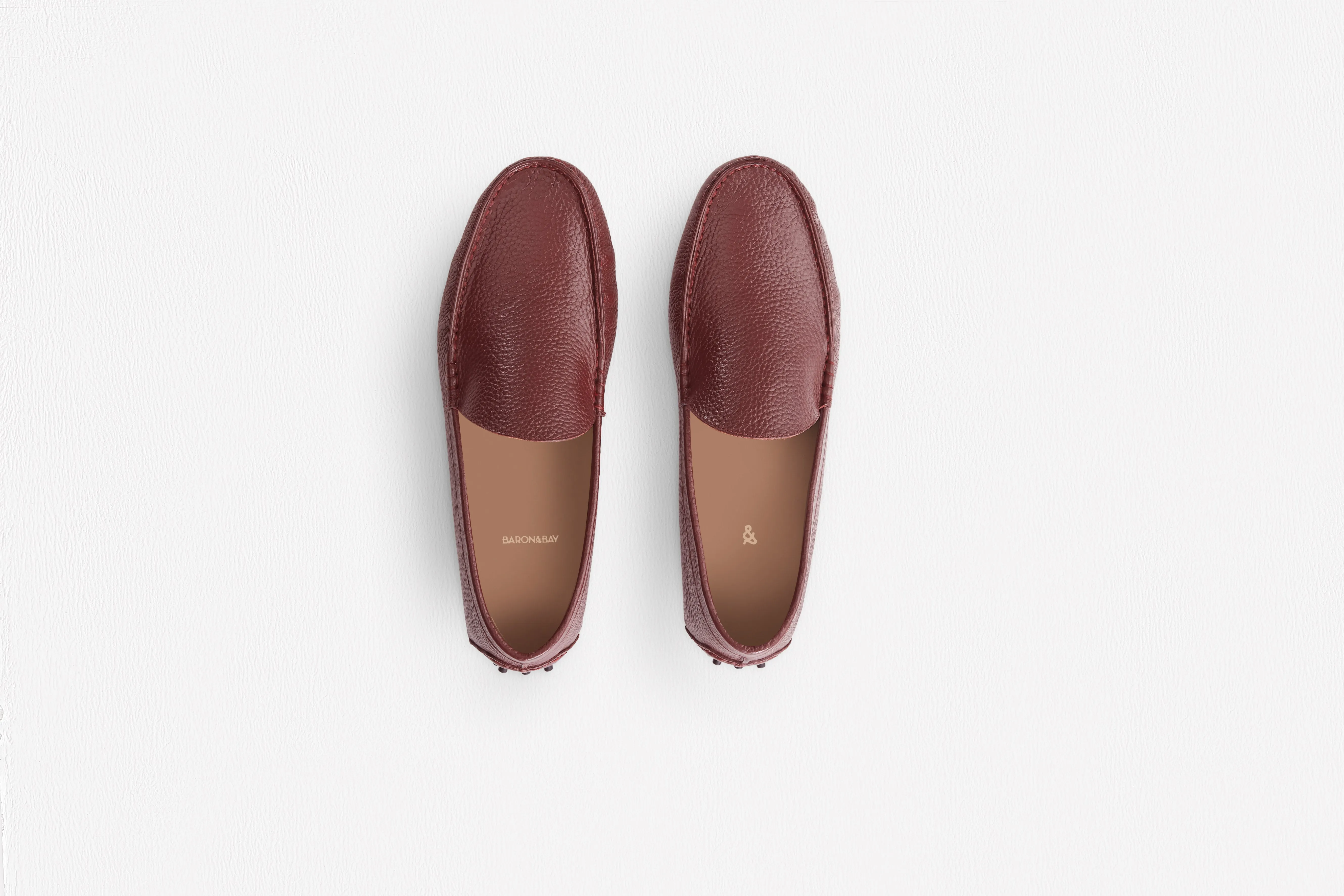 Marino milled leather - Burgundy