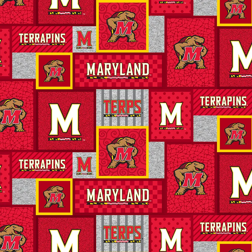 MARYLAND UNIVERSITY-College Patch Fleece-100% Polyester-MD1177