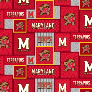 MARYLAND UNIVERSITY-College Patch Fleece-100% Polyester-MD1177