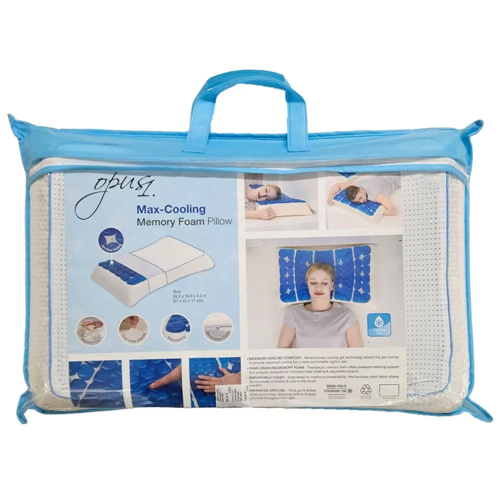 Max-Cooling Memory Foam Pillow 67x43x11cm OR6756