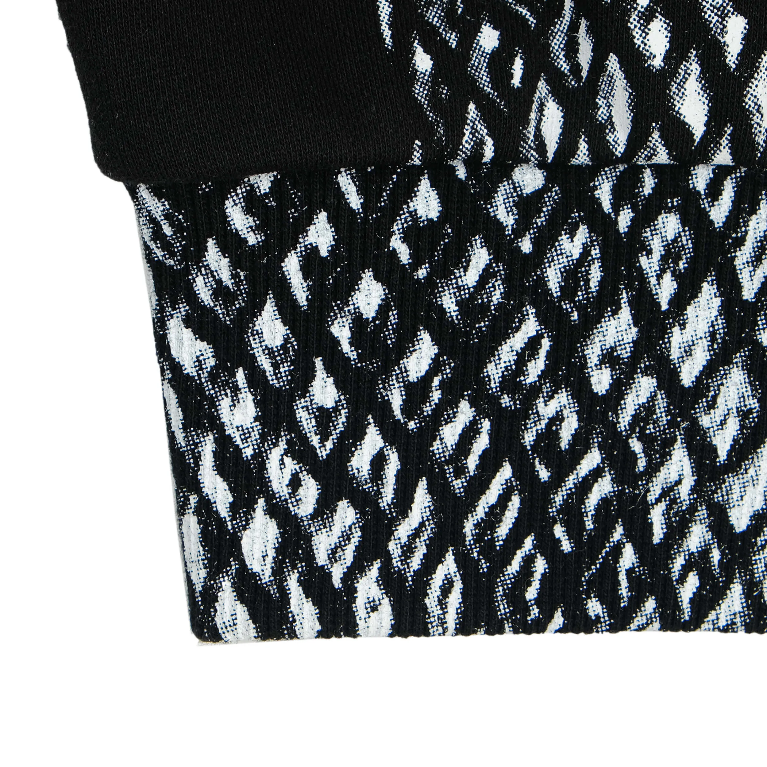 Mesh Trompe L'œil Crew - Black