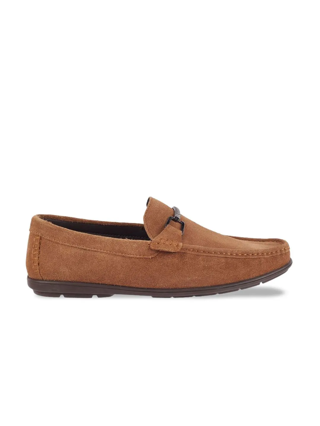 Metro Men Textured Leather Loafers