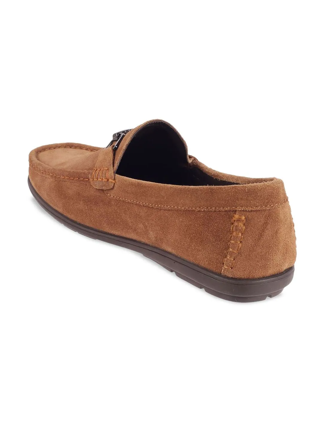 Metro Men Textured Leather Loafers