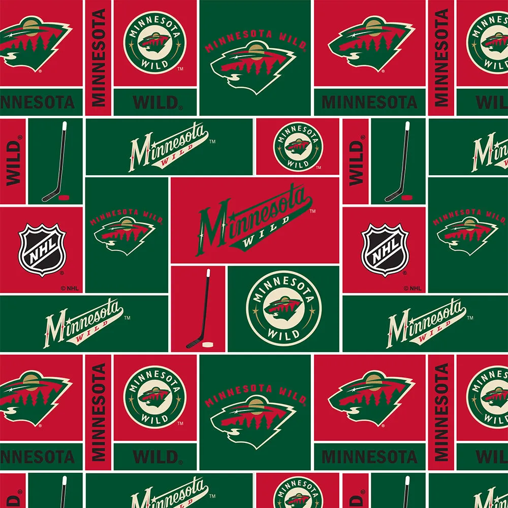 MINNESOTA WILD-Geometric Fleece-100% Polyester-012WLD