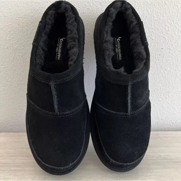 NIB Koolaburra by UGG 1115871 Men's Sz 7 Graisen Slippers BLACK