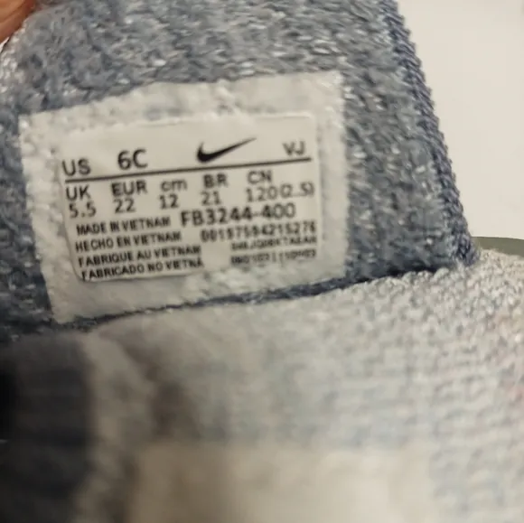 Nike Swoosh 1 Baby Toddler Flyknit Shoes Blue 6C