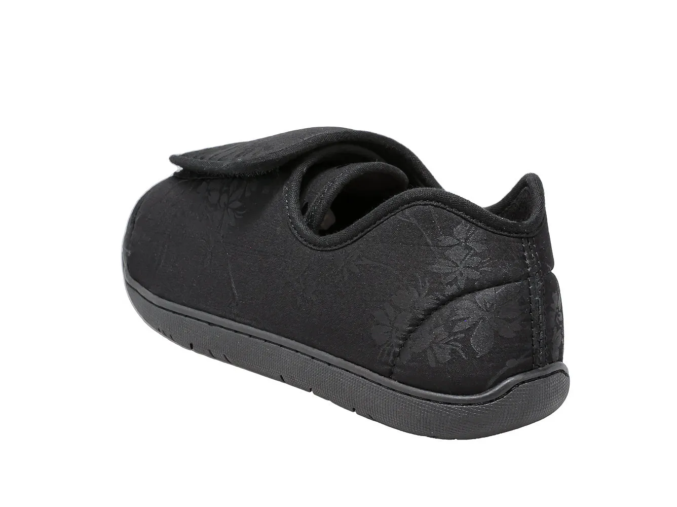 Nurse 2 Black Satin Women's Slipper