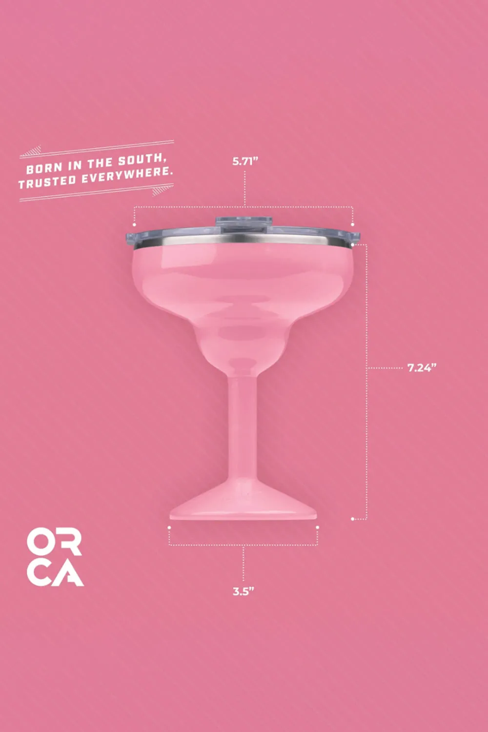ORCA Rita 13 oz Insulated Margarita Lidded Tumbler in Pink | RT13SY