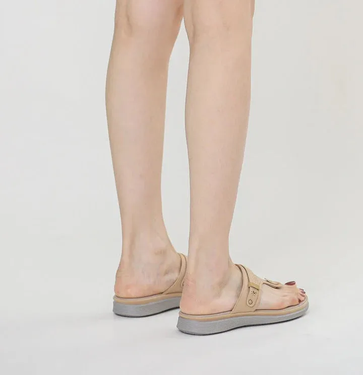 Orthopädische Flip Flops – OrthoDay Sintra - Schwarz