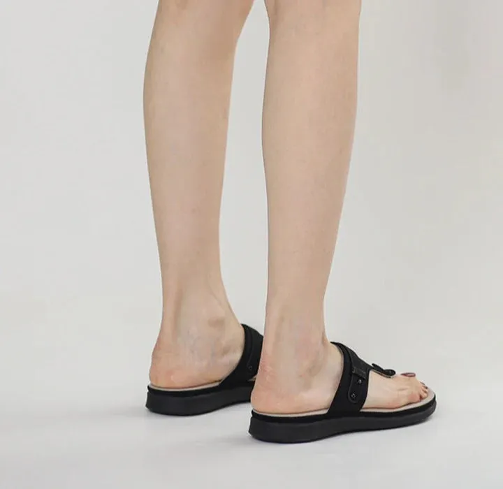 Orthopädische Flip Flops – OrthoDay Sintra - Schwarz