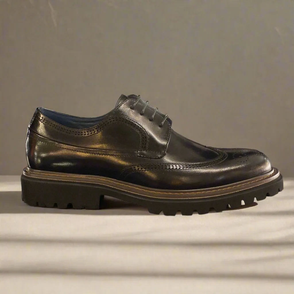 Paolo Vandini Medlar Chunky Black Shoe