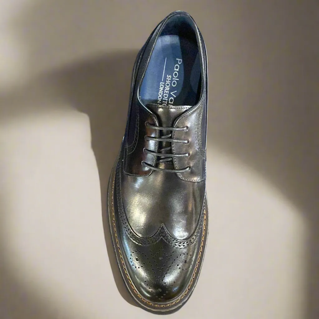 Paolo Vandini Medlar Chunky Black Shoe