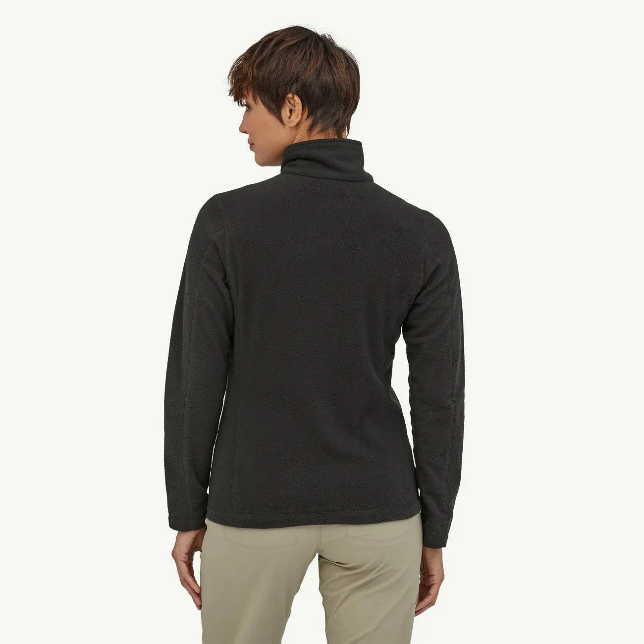 Patagonia Womens Micro D 1/4 Zip - Black