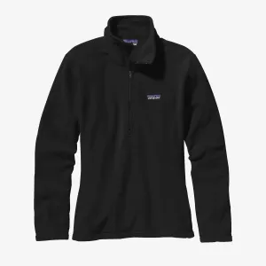 Patagonia Womens Micro D 1/4 Zip - Black