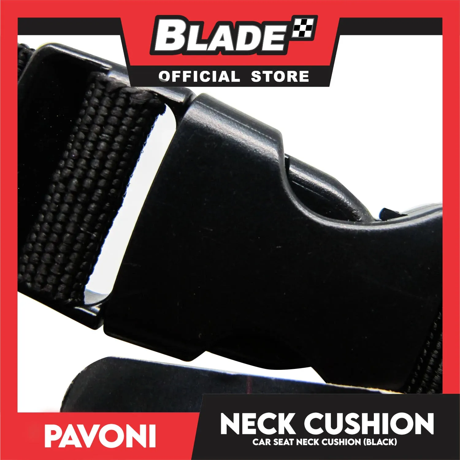 Pavoni Neck Cushion (Black)