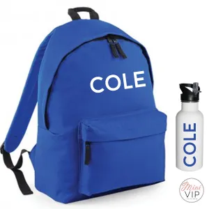 Personalised Block Name Bag - other back pack colour options
