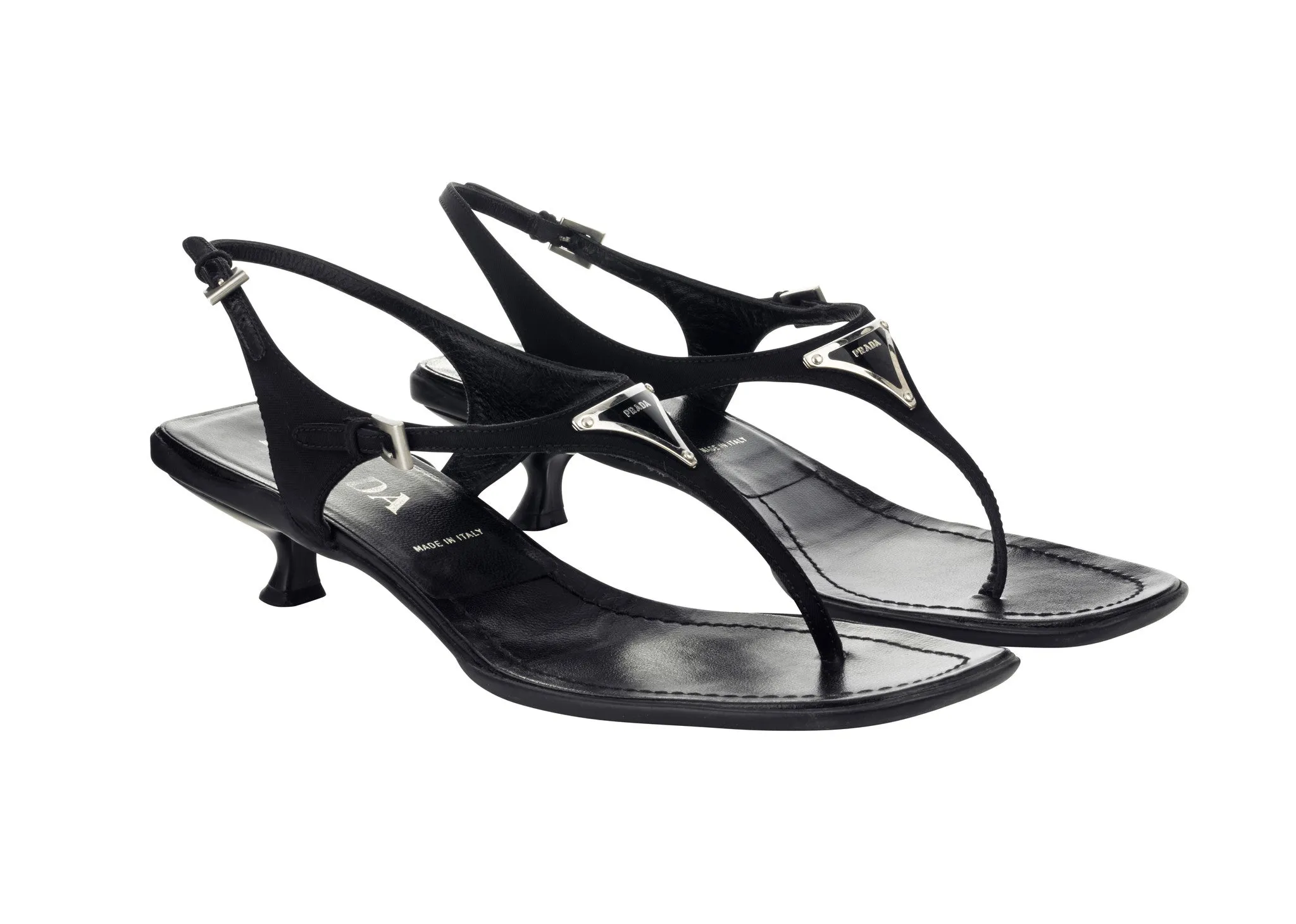 Prada kitten heeled sandals Size 6½UK