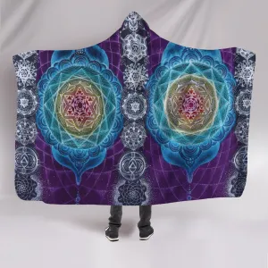 Psychedelic Chakras Hooded Blanket