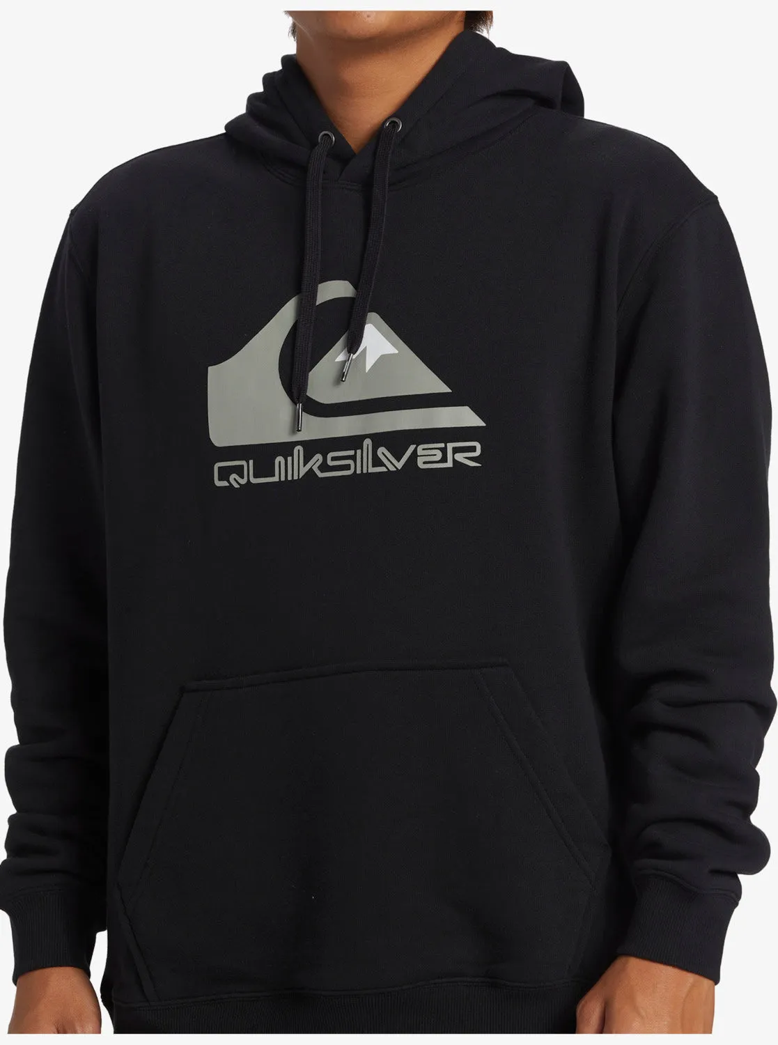 Quiksilver Big Logo Hoodie - Black