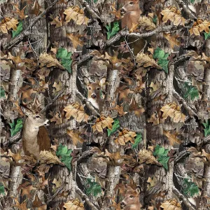 REALTREE DEER IN WOODS-1427 Fleece