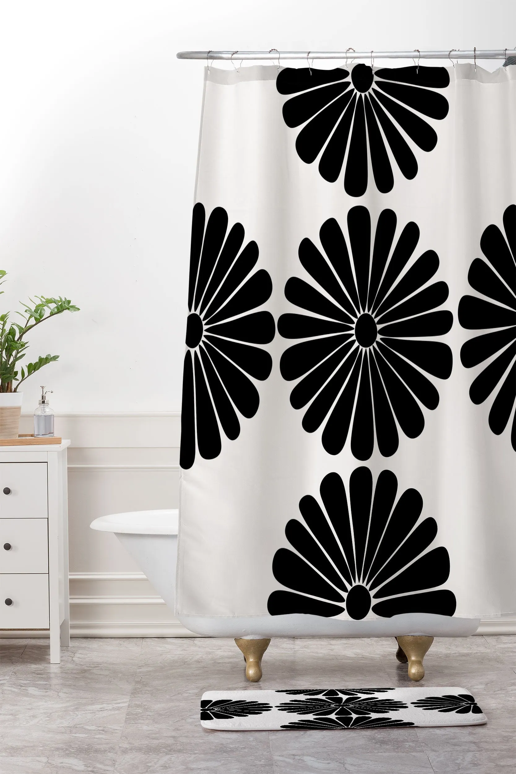 RETRO DAISY I MEMORY FOAM BATH MAT