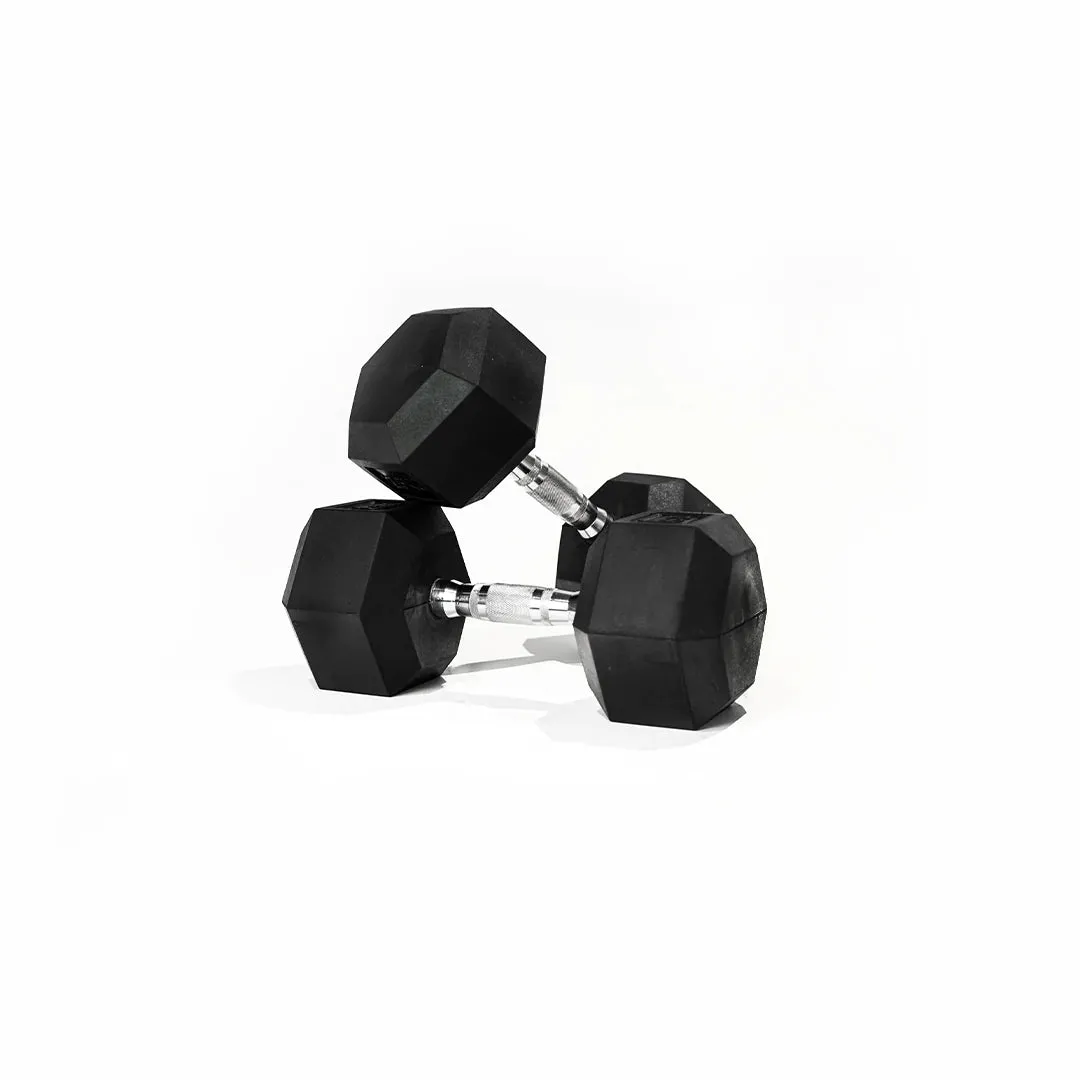 Rubber Hex Dumbbell Set - 5 Pairs (20kg - 30kg)
